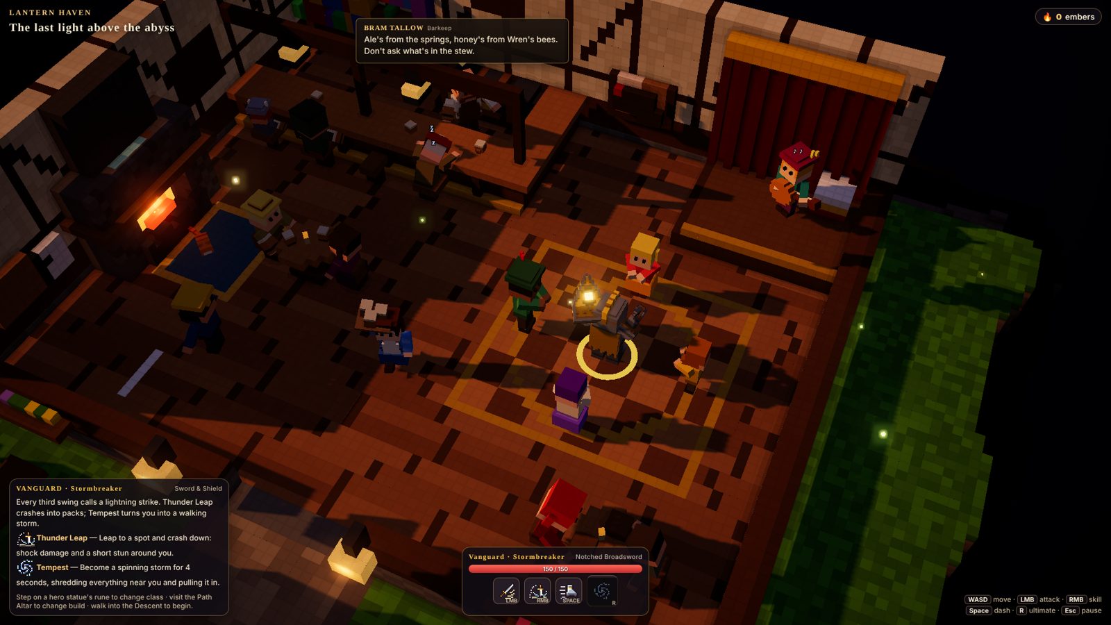 Inside the Tipsy Lantern tavern